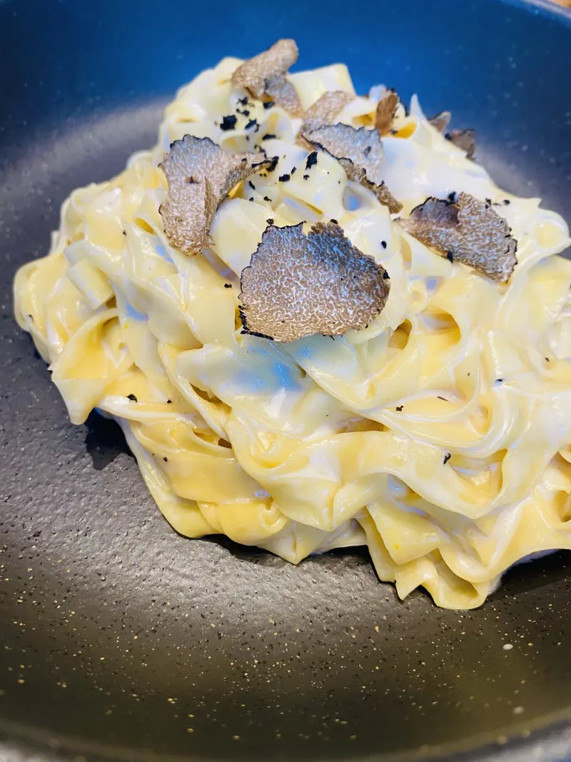 Pappardelle, aged cheddar, truffle